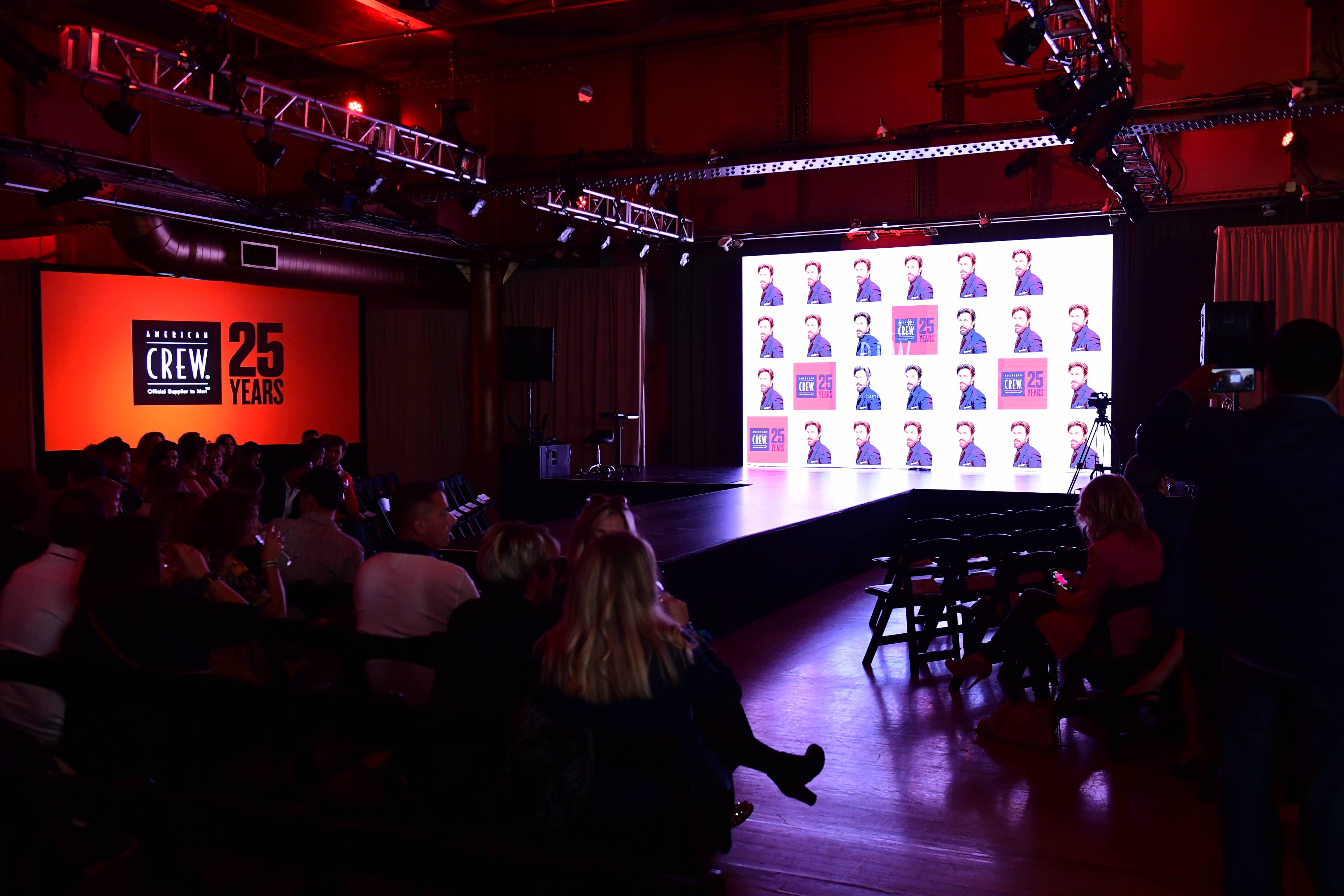 LED wall and projection | American Crew Anniversary